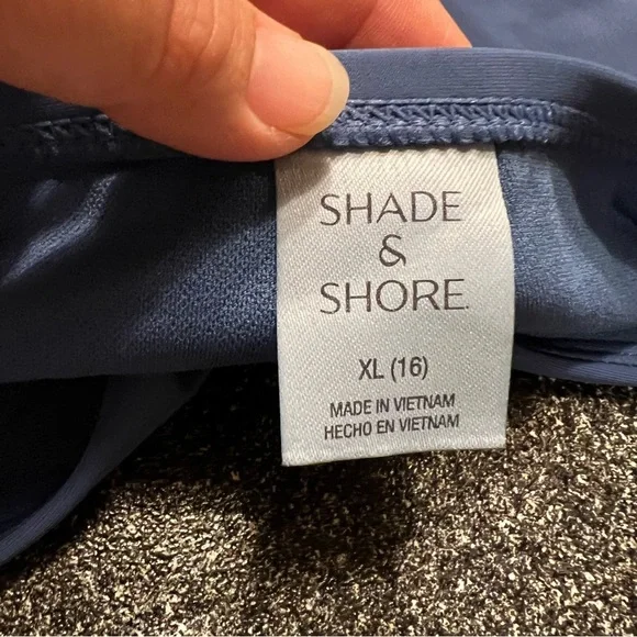 Shade & Shore Women's Blue Bikini Bottom (XL) - Picture 4 of 5